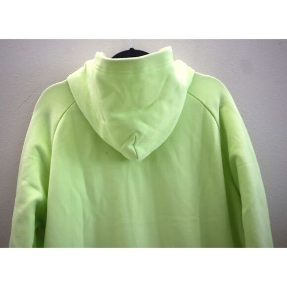 Athleta 473713062 Women Sz M Citron/Yellow Green Easy Fleece 1/2 Zip Hoodie - Picture 7 of 13